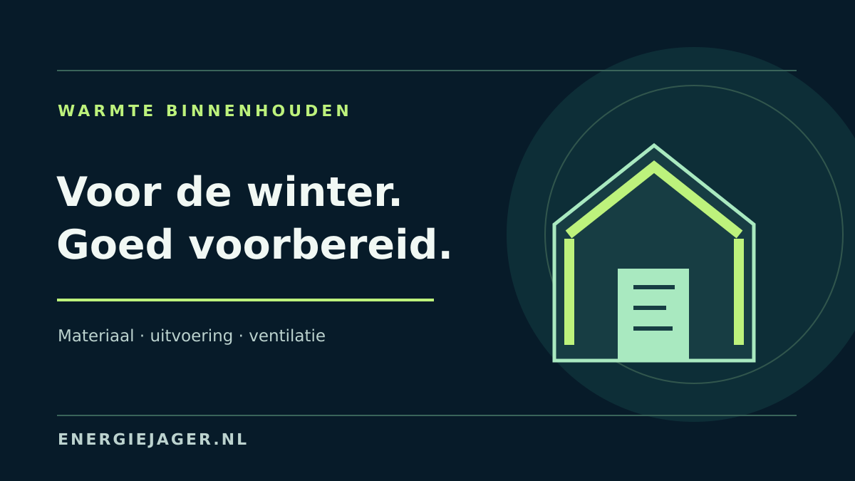 Illustratie bij Isolatie-offerte controleren voor de winter