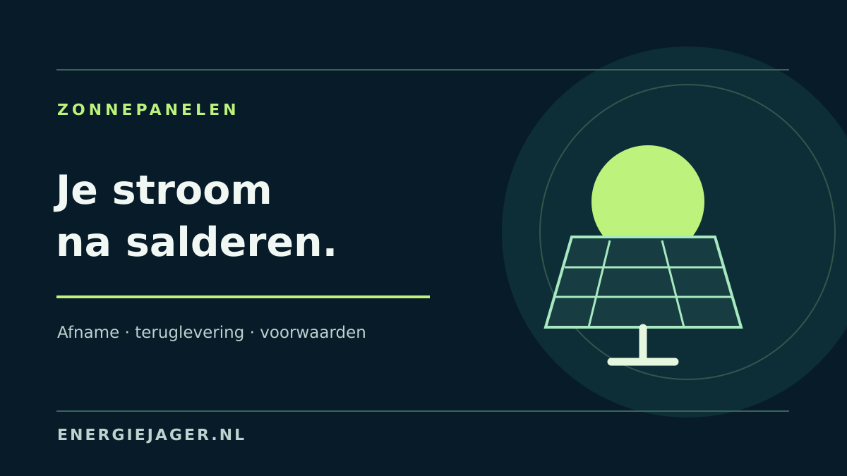 Illustratie bij Salderen stopt in 2027: wat check je nu?